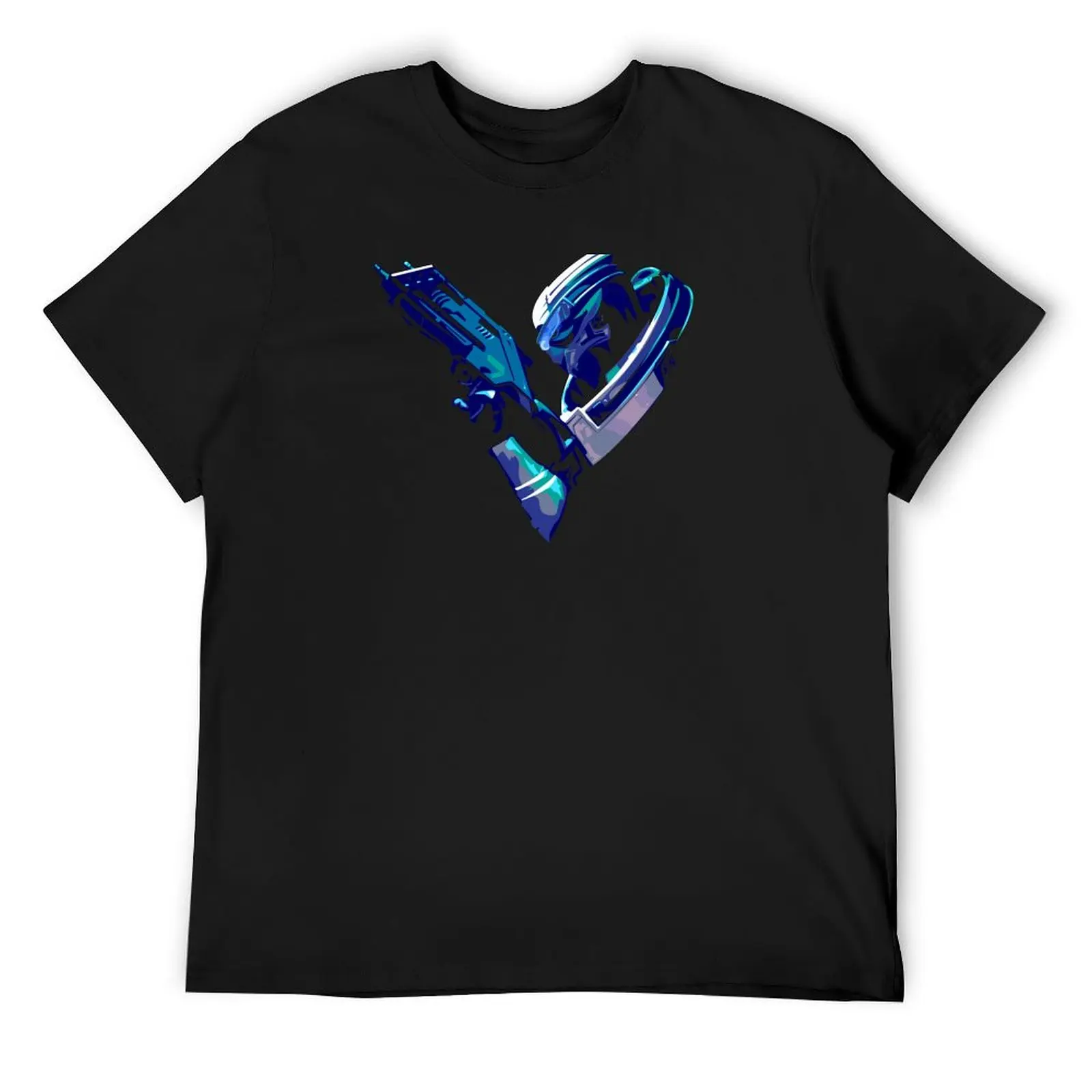 V is for Vakarian T-Shirt anime stuff plain customizeds cute tops shirts men graphic