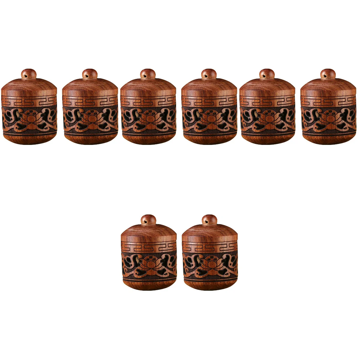 

4 Count Locket Car Wooden Aromatherapy Pendant Diffusers for Home Essential Oil 280X210X210CM Copper Bottle Small