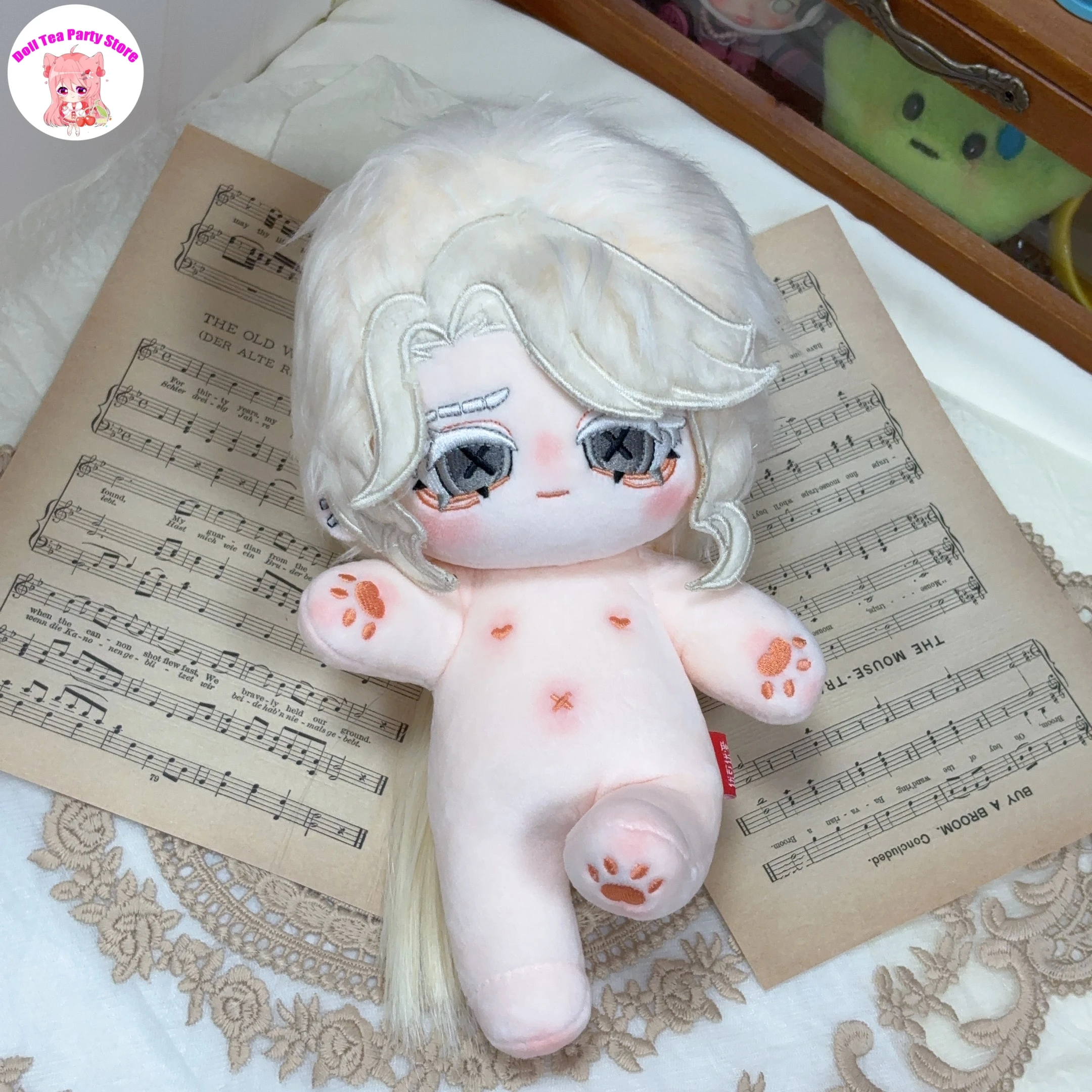 Anime Identity V Frederick Kreiburg Attributo Bel Ragazzo Peluche Corpo della bambola Vestire Vestiti Peluche Giocattoli Regalo di compleanno 20 cm