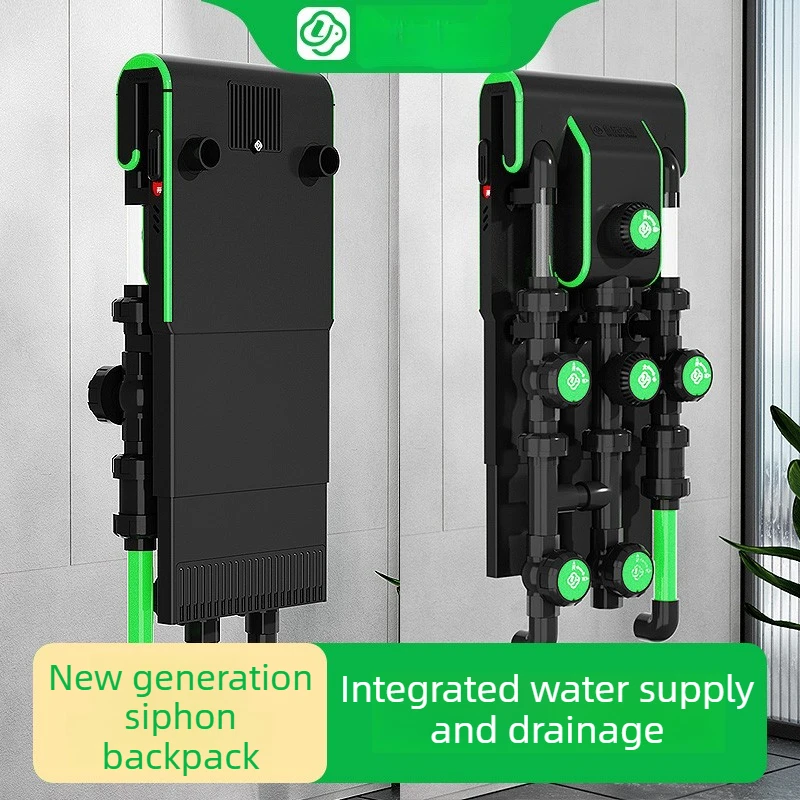 Y1S Siphon Backpack Aquarium Filters Fish Tank Upper Filter Changed Bottom Filter External Hanging Filters Oil Film Removal