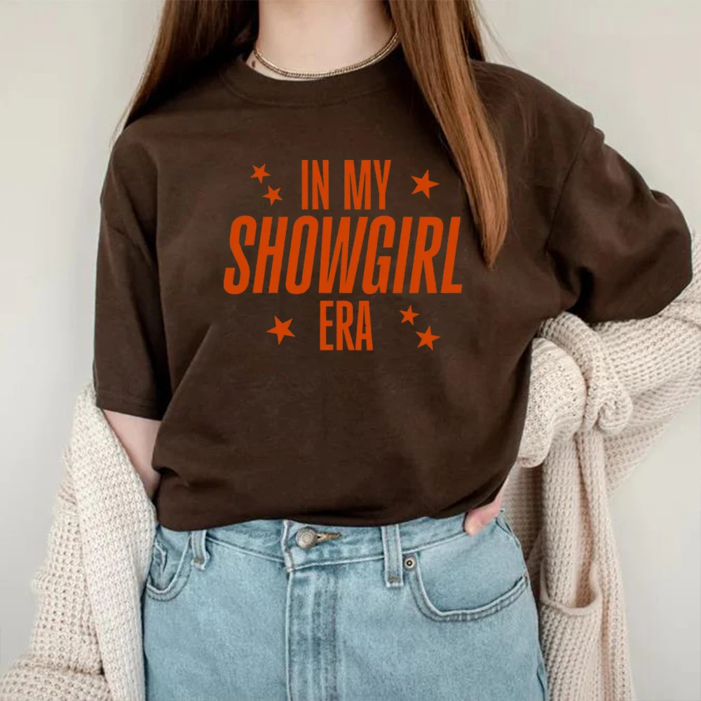 เสื้อยืด In My Showgirl Era เสื้อโชว์เกิร์ลไลฟ์ อัลบั้มโชว์เกิร์ล 12 เสื้อยืดเพลงคันทรี่ เสื้อผู้หญิง แขนสั้นสุดฮิต