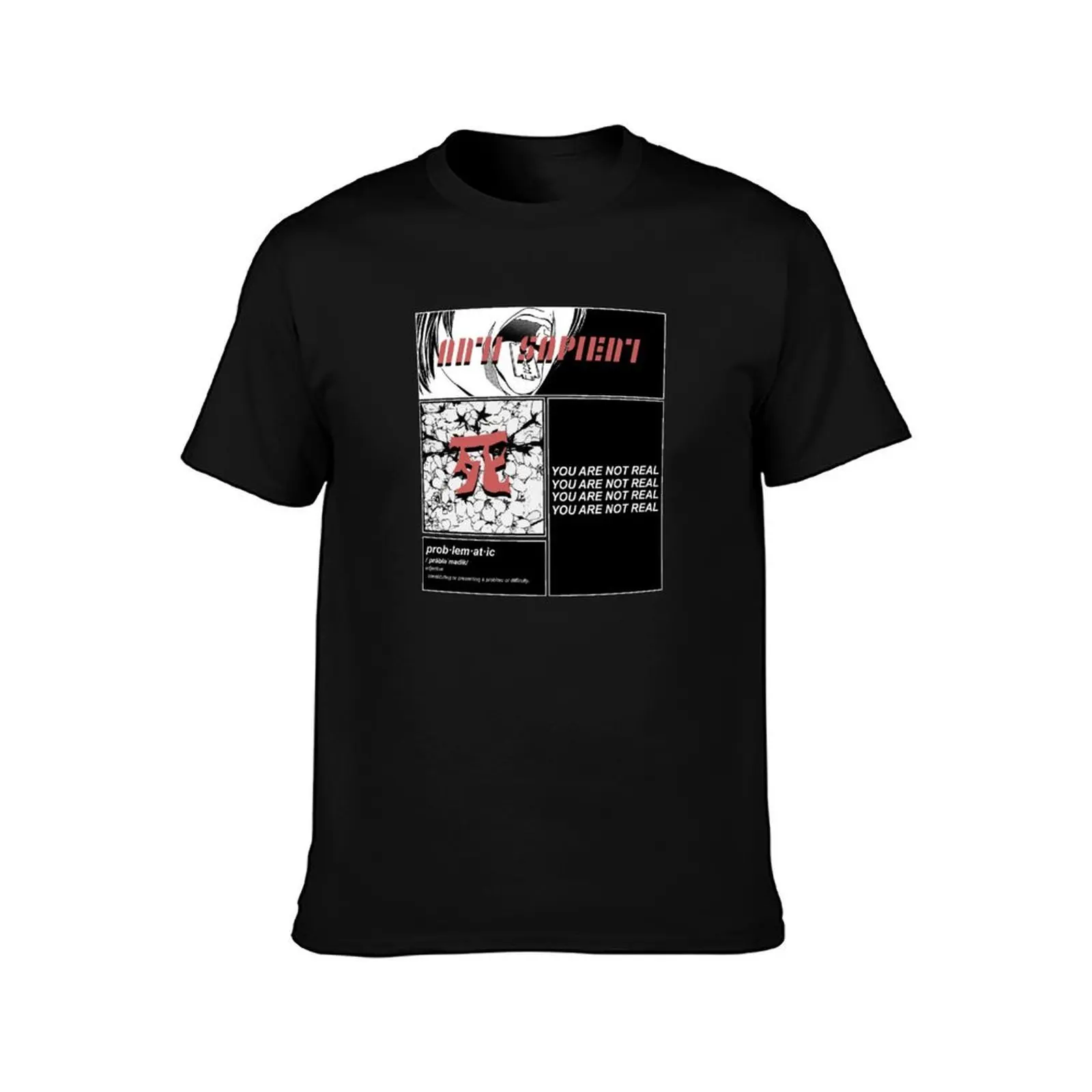 ANTI-SAPIENT VOLUME II T-Shirt, Summer Casual Cotton Tee, Oversized Streetwear Tops, Vintage Graphic Print, Unisex Men Women