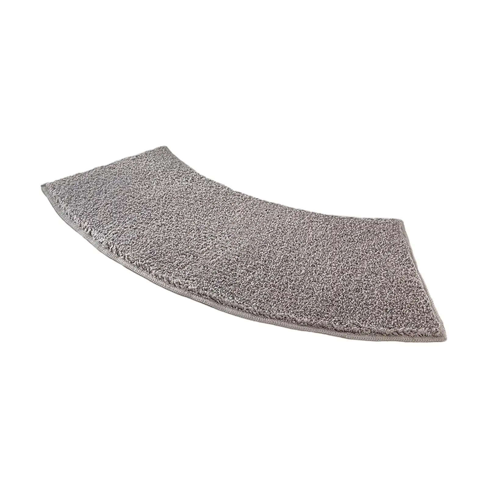 Fan Shaped Bath Mat Non-slip Flocking Absorbent Rug Comfortable Bathroom Carpet for Bathroom Floor