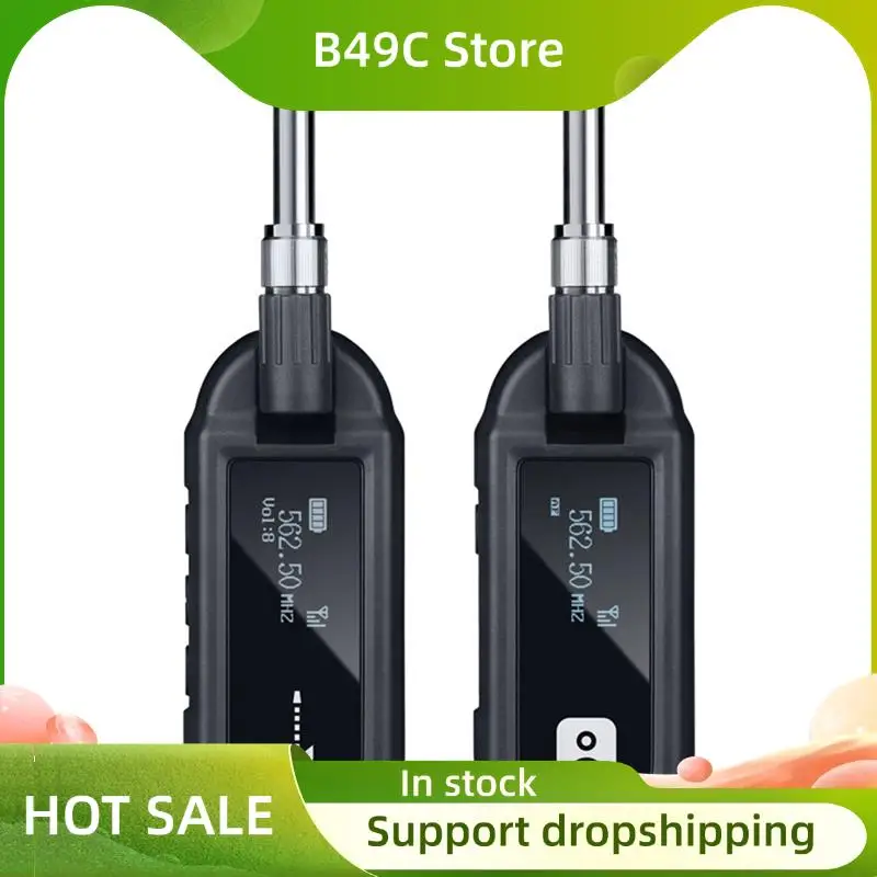 

B49C Гитарная беспроводная система Перезаряжаемый UHF-передатчик-приемник для электрогитары