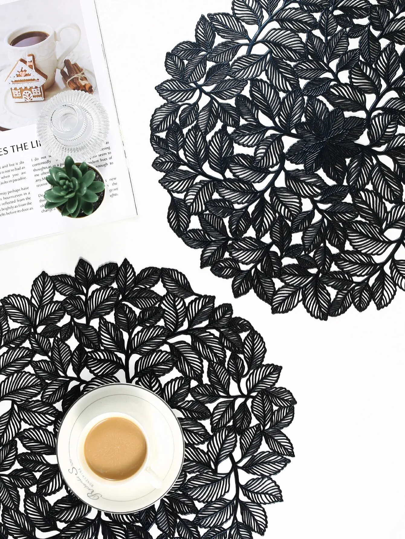 Tabletex Hot Selling 1 Piece One Leaf PVC Injection Cushion - Durable And Fashionable Table Decoration Cushion