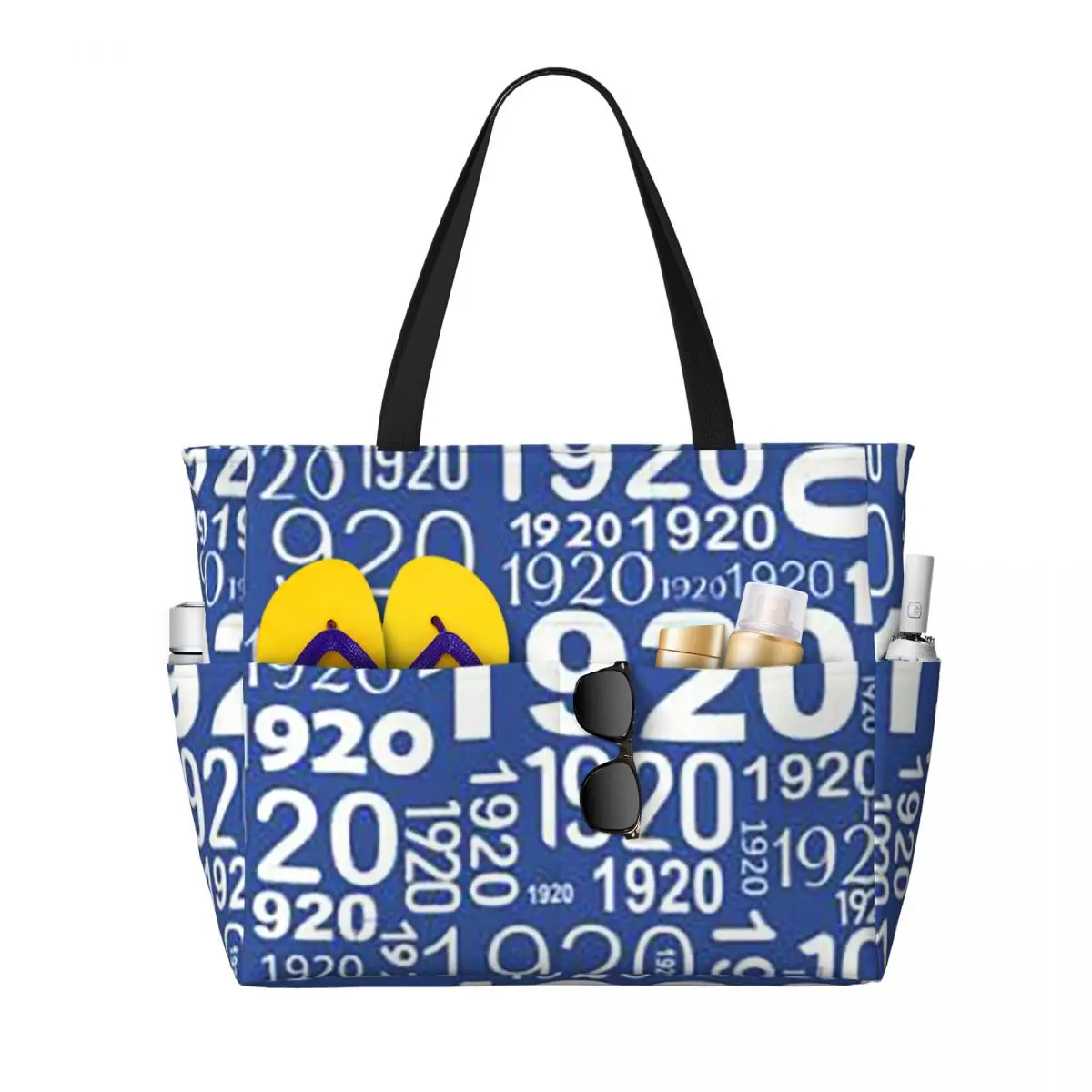 

Large Zeta Phi Beta Sorority Logo Greek Letter 1920 Beach Tote Bag Sport Gym Yoga Duffle Large Women Travel Bag Fitness bag