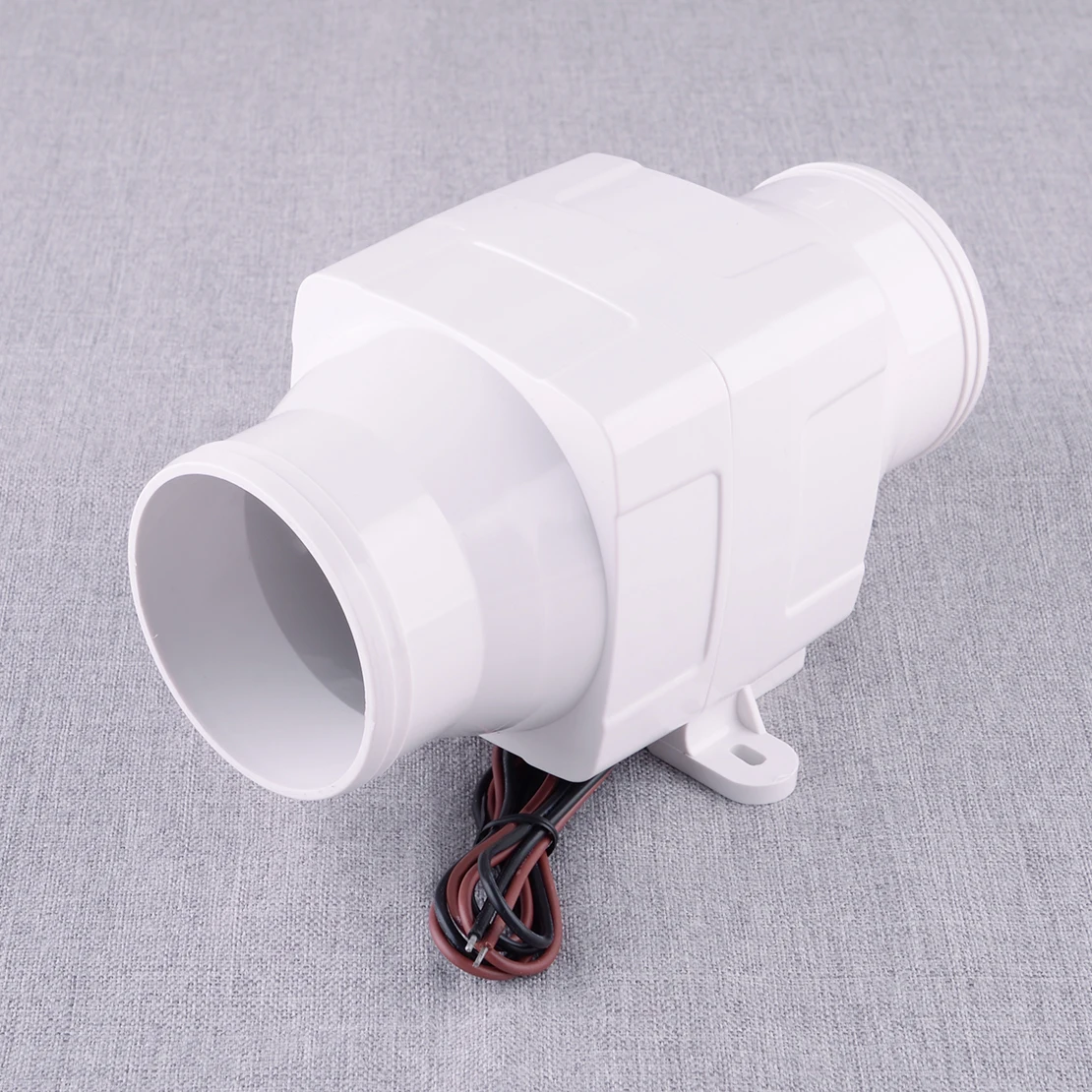 

White ABS 3" 130CFM InLine Blower 12V 2.5Amp Boat Bilge Cool Fan Marine Galley Engine Ventilation