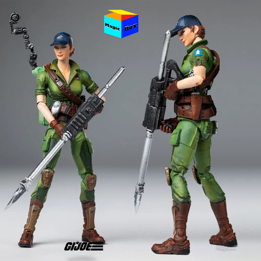 In Stock HIYA 1/18 Scale Female Soldier 10CM Special Forces GIJOE Classified Series：Lady Jaye Full Set 3.75in Action Figure Body