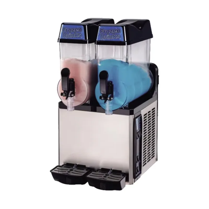 Restaurant Kitchen Smoothie Cheap Slush Syrup Machine for Sale 2 Tanks Margarita Machine Commercial Slush Frozen Drink Machine