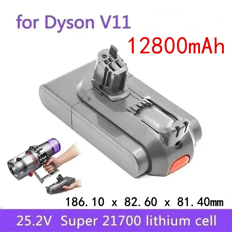 

New For Dyson V11 Battery Absolute V11 Animal Li-ion Vacuum Cleaner Rechargeable Battery Super lithium cell 12800mAh