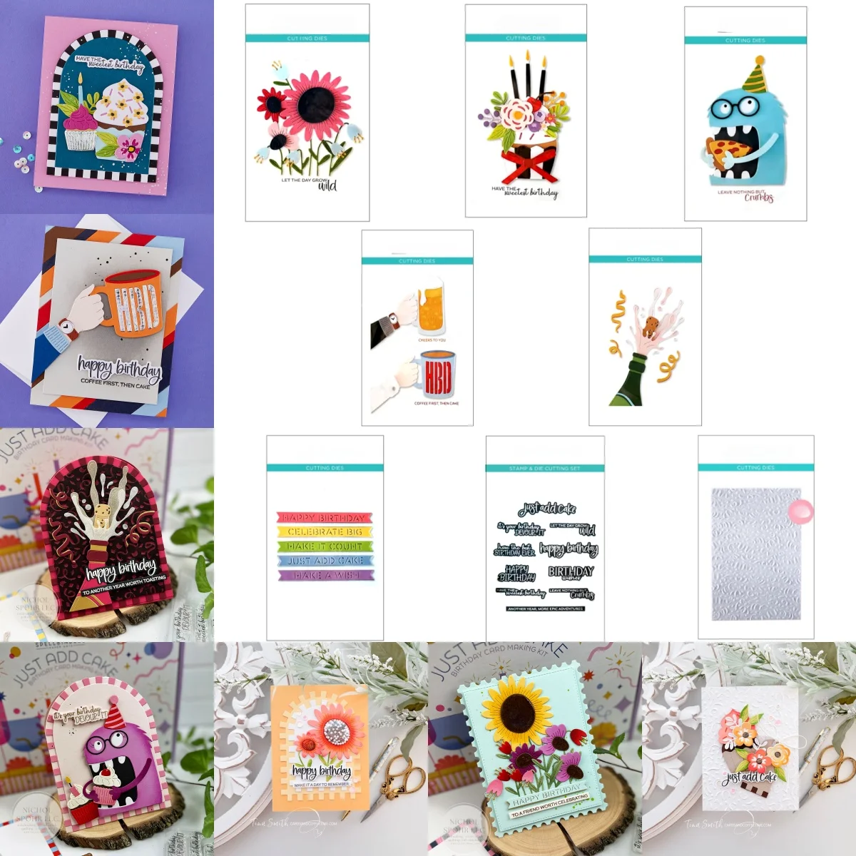 

Brew Cake Birthday Garden Party Metal Cutting Dies Clear Stamps Hot Foil For DIY Scrapbook Diary Decoration Card April 2026 New