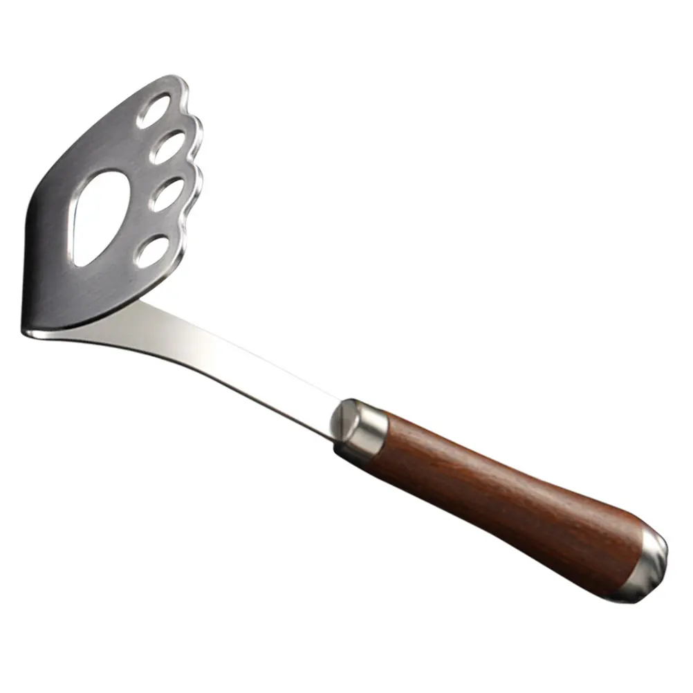 

Potato Masher Stainless Rosewood Handle Reusable Kitchen Tool Vegetable Fruit Puree Smasher Food Mashers