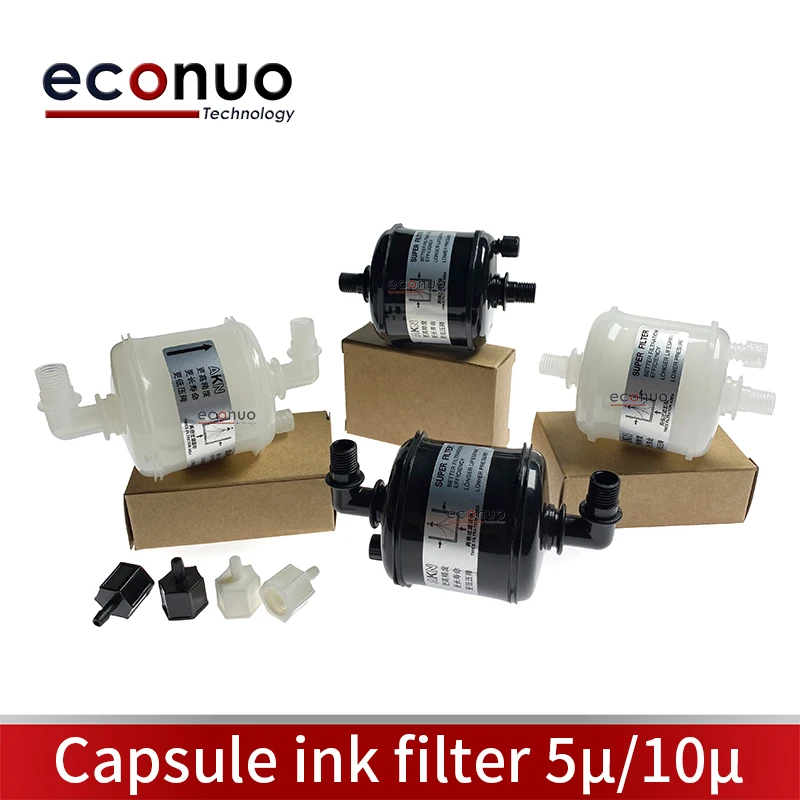 High Quality Capsule Ink Filter For Liyu Gongzheng Allwin Solvent Inkjet Printer Straight Elbow