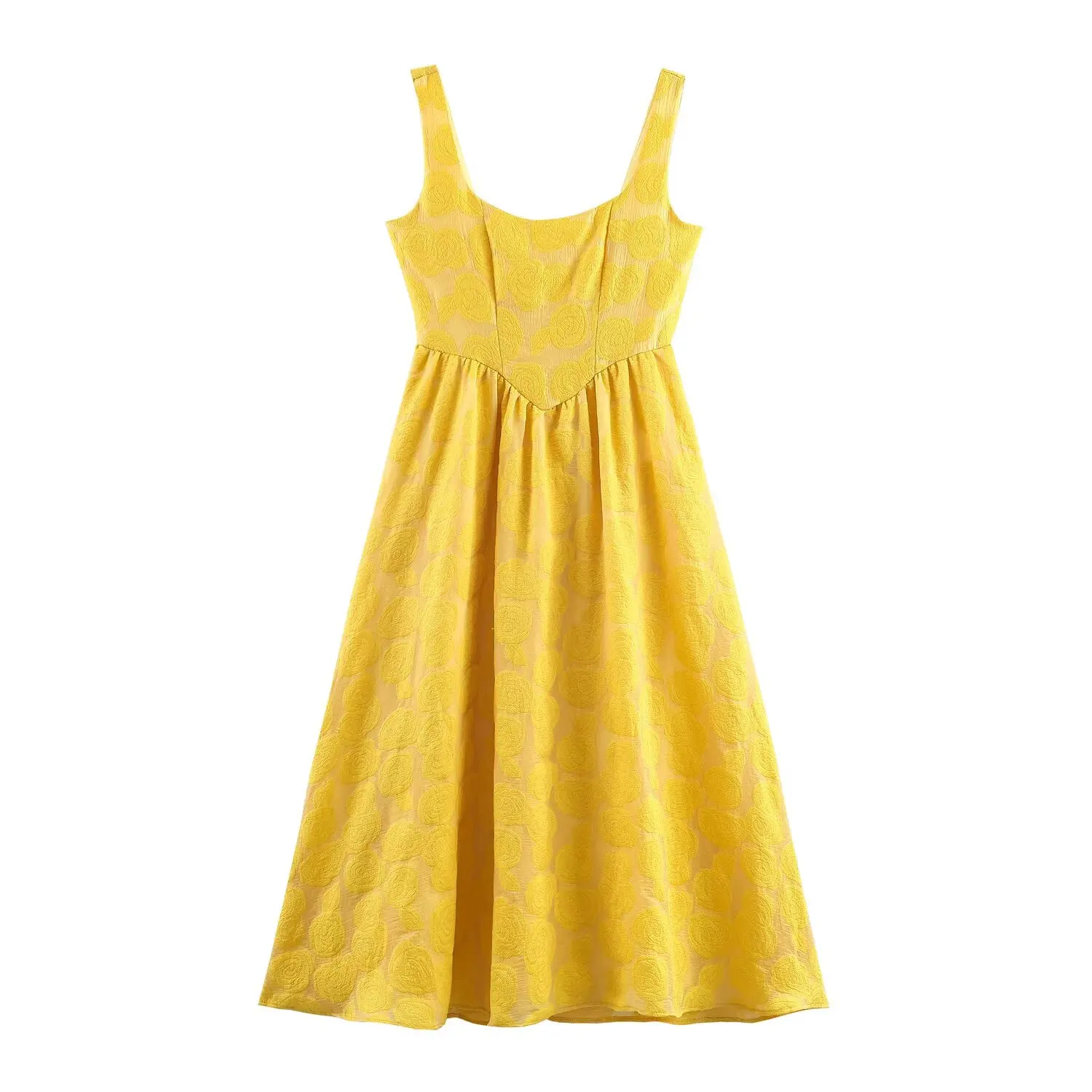 DiYiG WOMAN 2025冬新作 ジャカードベストドレス シックなファンリン バックジッパー ウエスト大きめスイングドレス ワンピース