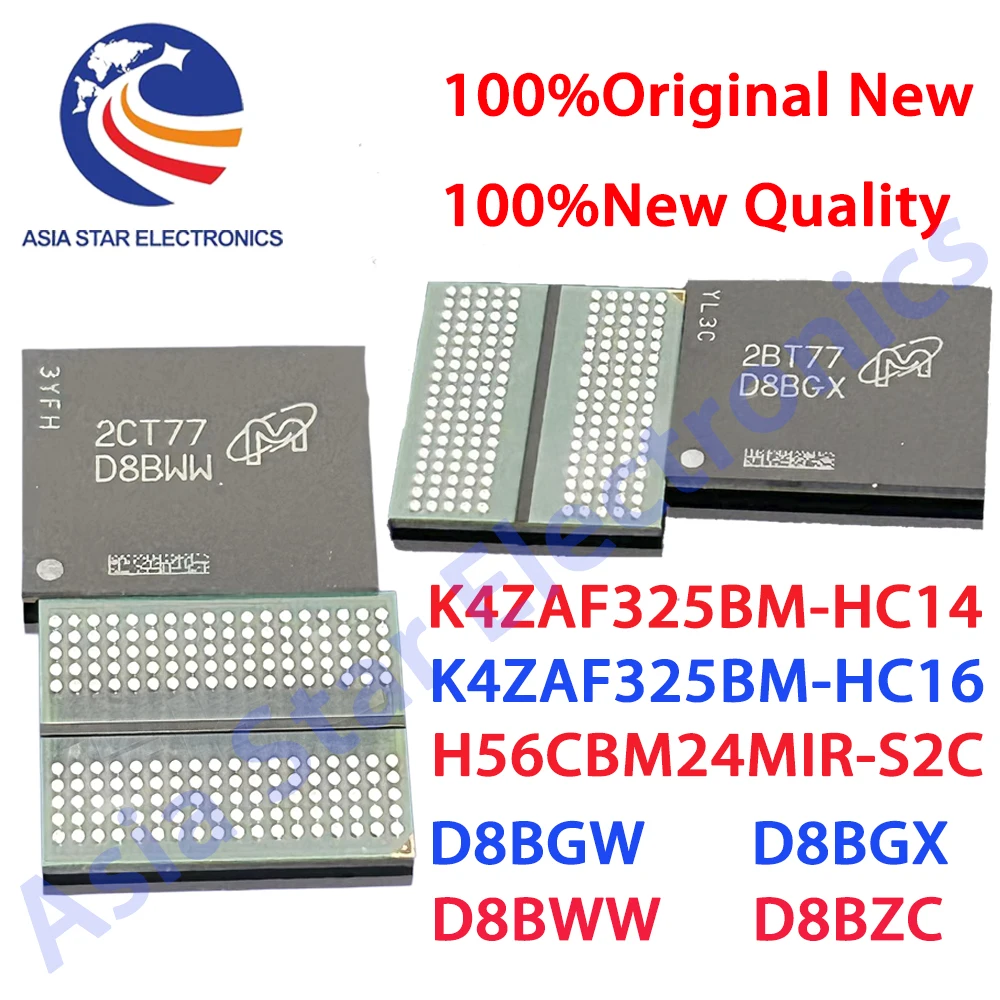 (1piece)100% test K4ZAF325BM-HC14 K4ZAF325BM-HC16 H56CBM24MIR-S2C D8BGW D8BGX D8BWW D8BZC H56G32CS4D-X005 H56G42AS4D-X014 BGA