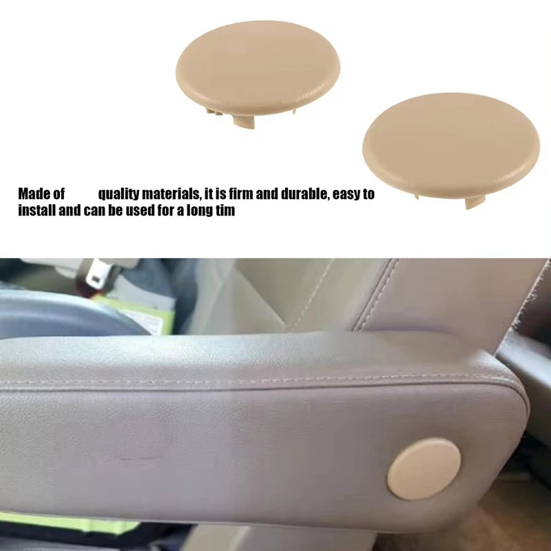 8Pcs Armrest Rear Seat Beige Cover Cap 15279689 15279692 For Chevy Tahoe Yukon Cadillac 2007-2018