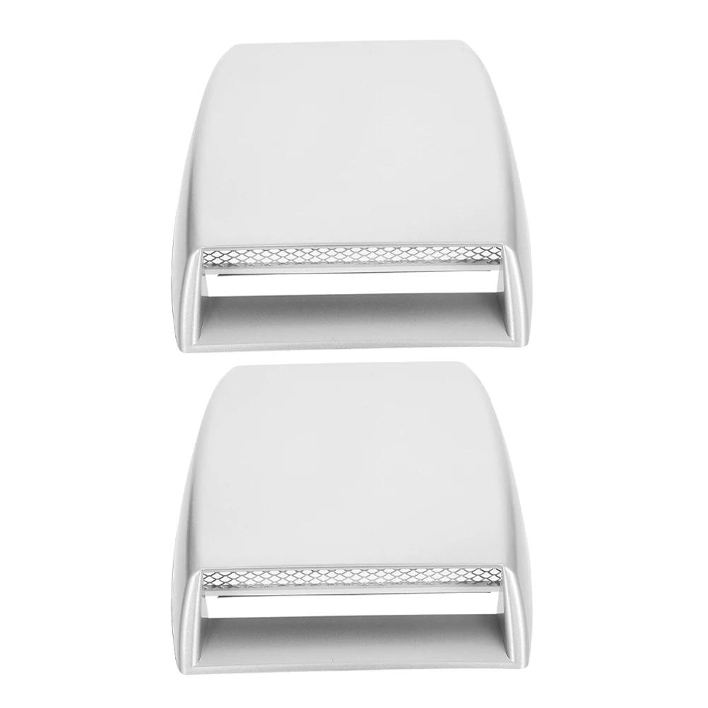 

2pcs Simulation Car Hood Vent Sticker Air Intake ABS Material Decoration Durable Easy Install Universal Fit Vehicles