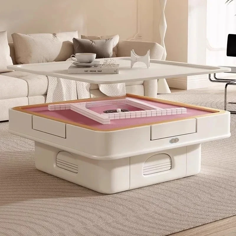 Multifunctional lifting mahjong machine, automatic coffee table, living room mahjong table integrated dual-purpose