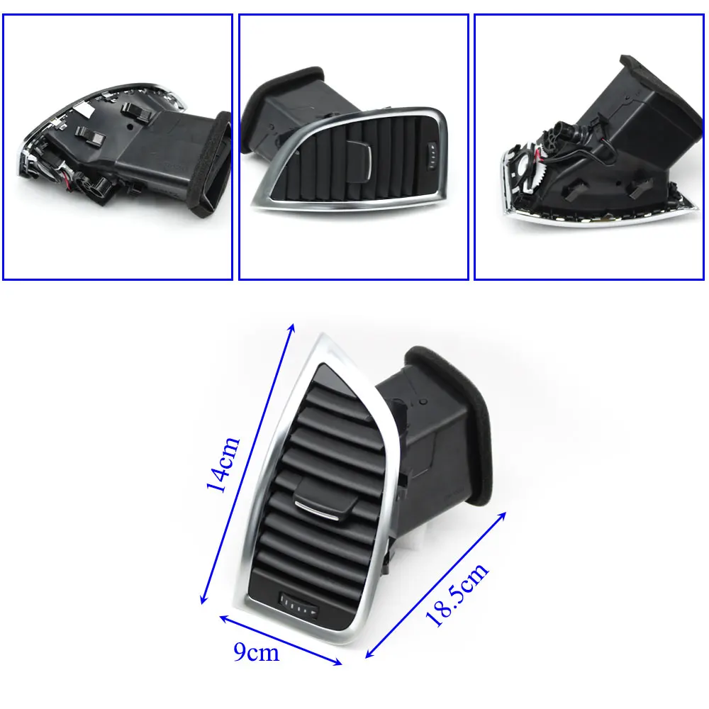 Dash Front Left Right Air Conditioner Panel AC Vent Outlet Grille Complete Assembly For Audi Q7 2006-2013 4L0820901 4L0820902