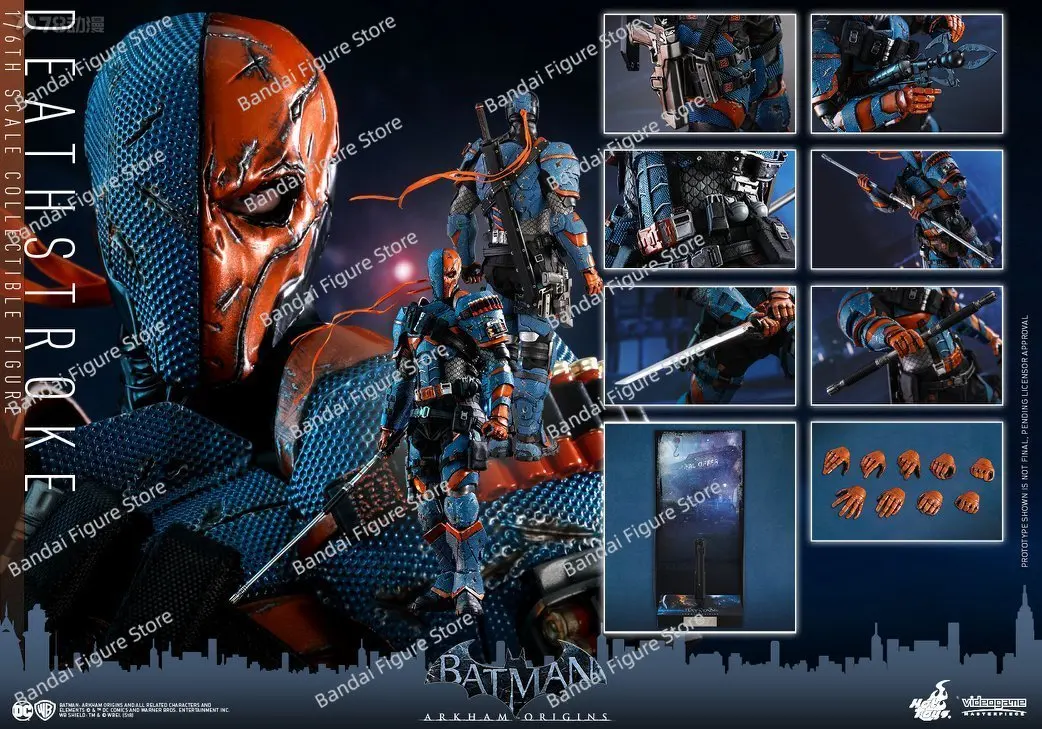 

HOTTOYS HT VGM30 1/6 Deathstroke Movable Soldier Model Batman Arkham Original 12" Full Set Comics Super Hero Action Figure