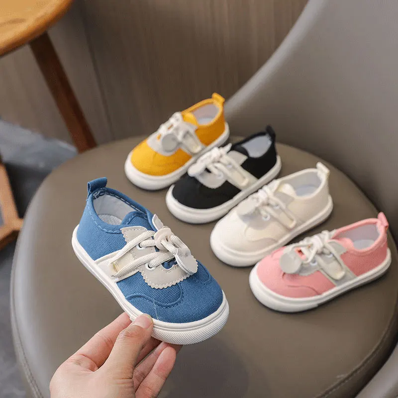 

кроссовки детскиеBaby Canvas Shoe Kids Spring Autumn Boy Walking Shoe Colorful Soft Sole Kids Shoe Gril Casual Shoe Zapatos Niña