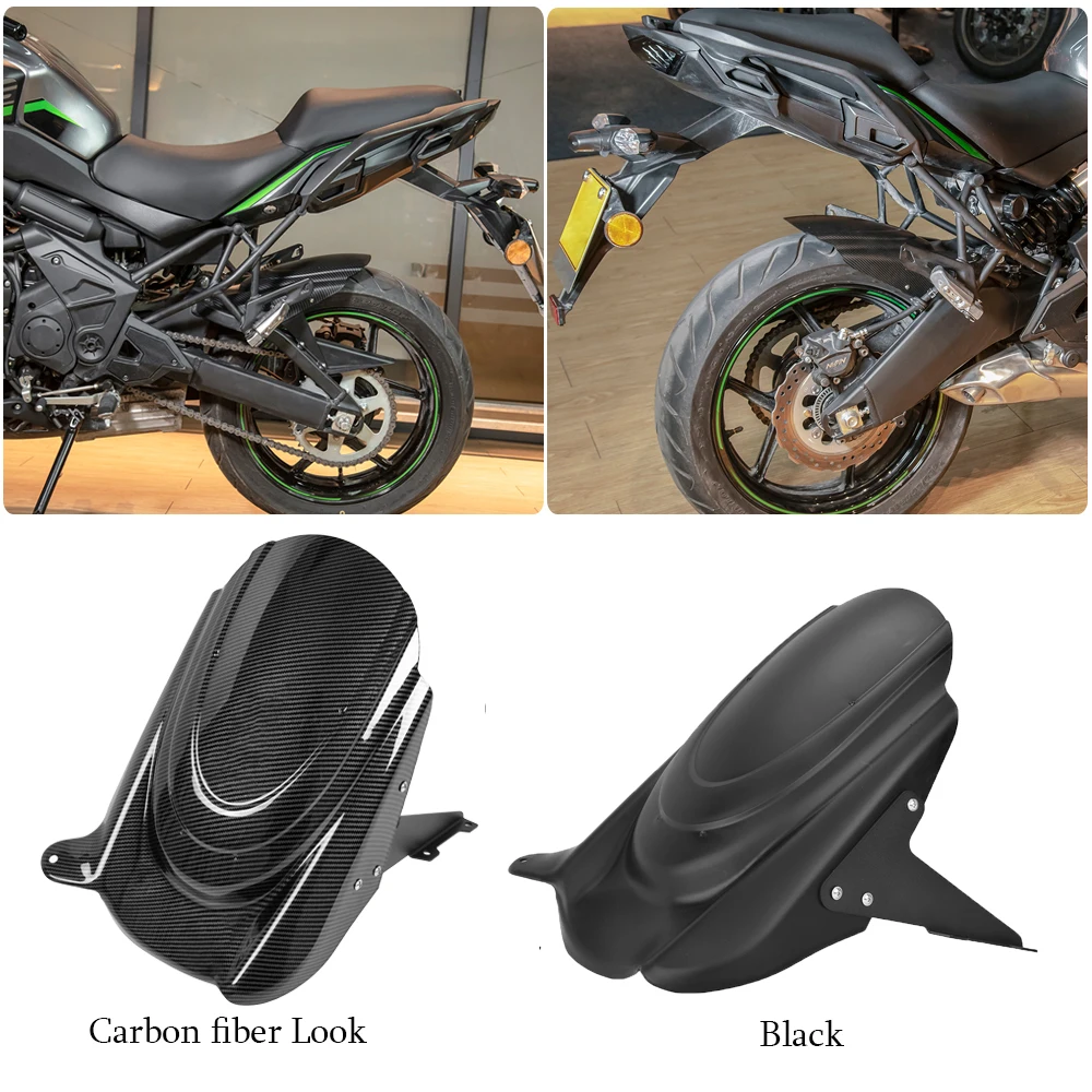 For Kawasaki Versys 650 KLE650 2007-2024 Motorcycle Rear Hugger Fender Mudguard Wheel Cover Tire Splash Guard 2016 2017 2018