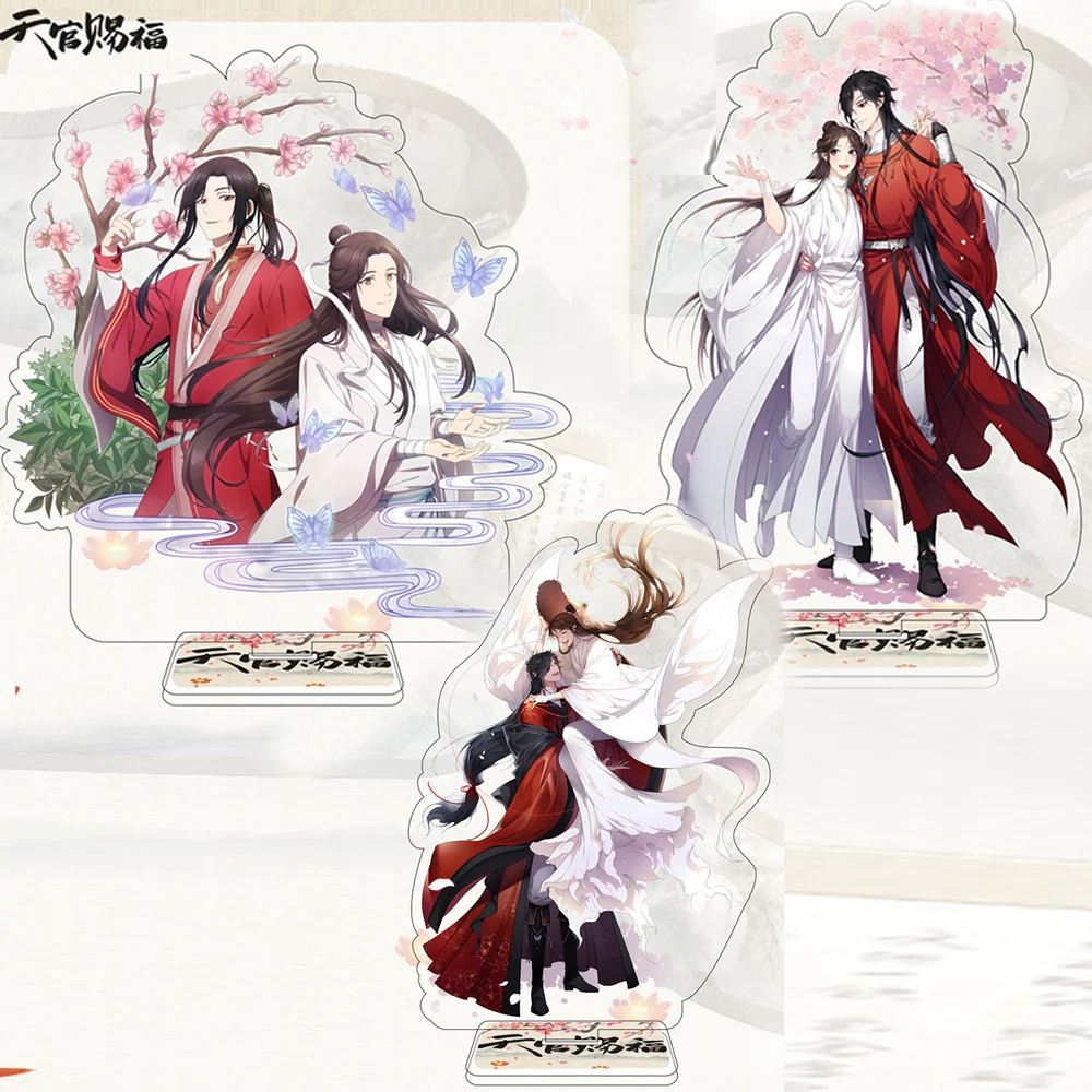 Anime Tian Guan Official’s Blessing Tgcf Acrylic Stand Model Toys Xie Lian Hua Cheng Merlin Standing Card Fan Collection Gift