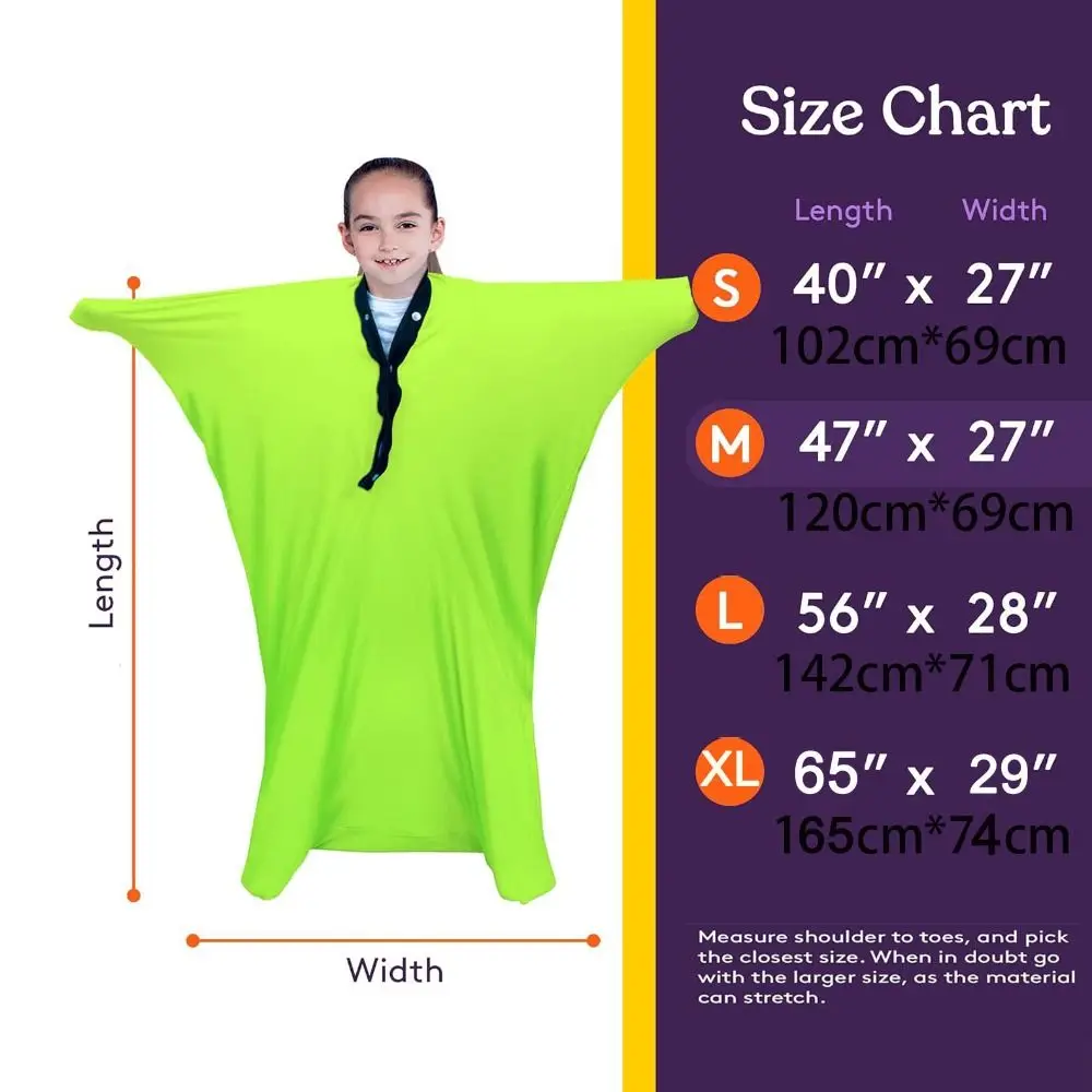 Image 6: Chaussettes sensorielles élastiques et extensibles, entraînement sensoriel humain, chaussettes corporelles pour l'autisme, sans couture, sac extensible