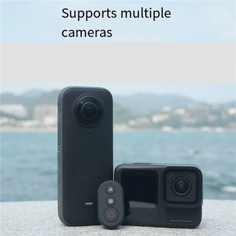 A25P Wireless Bluetooth Remote Control With Wrist Strap For Insta360 X2/X3/X4/Go3/S/ACE Pro/Pro2 Gopro 13-8 Series Action Camera
