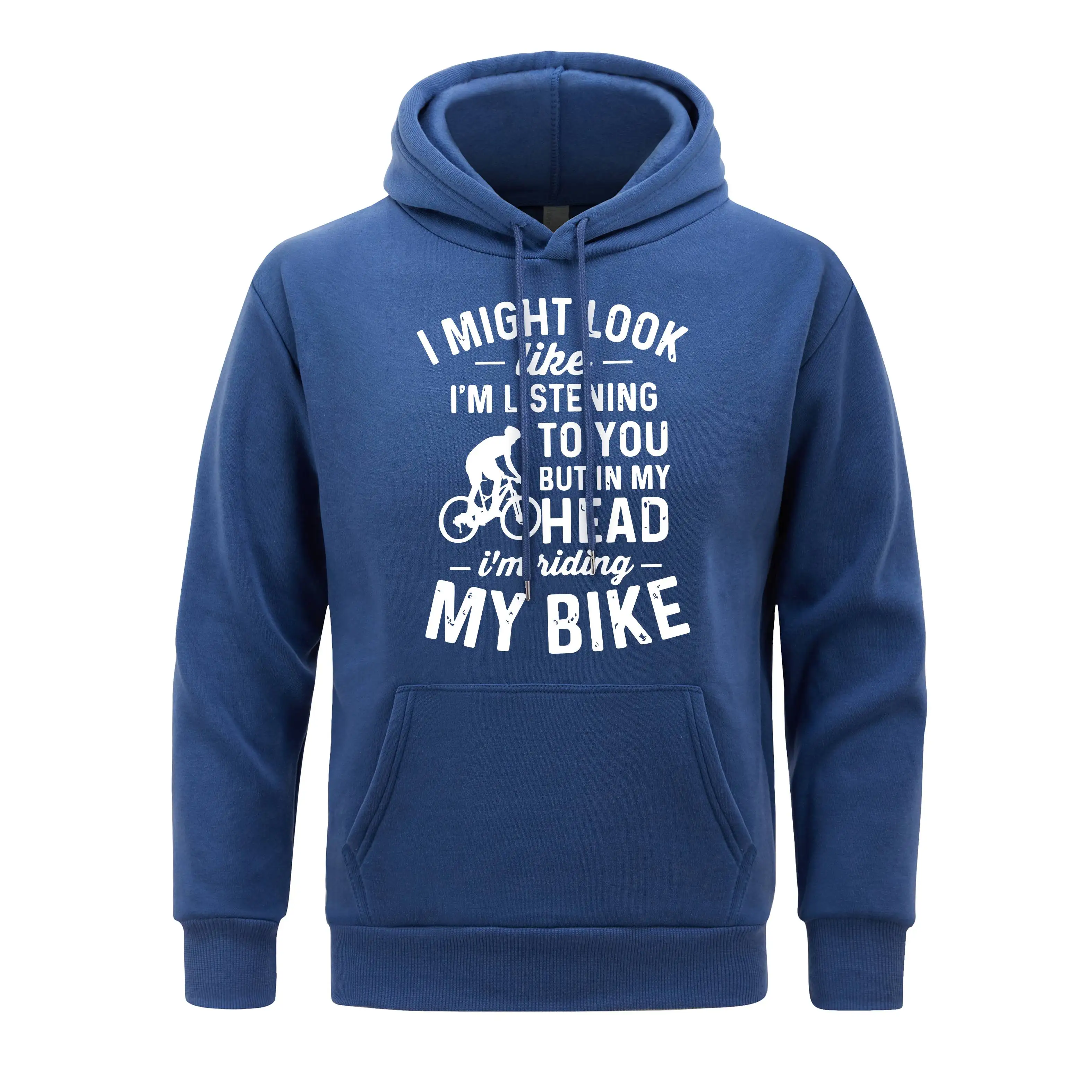 I Like Riding A Bicycle Hoody Man Slogan Copy Hoodie fur-liner Casual Men Hooded Soft Spring Autumn Clothing