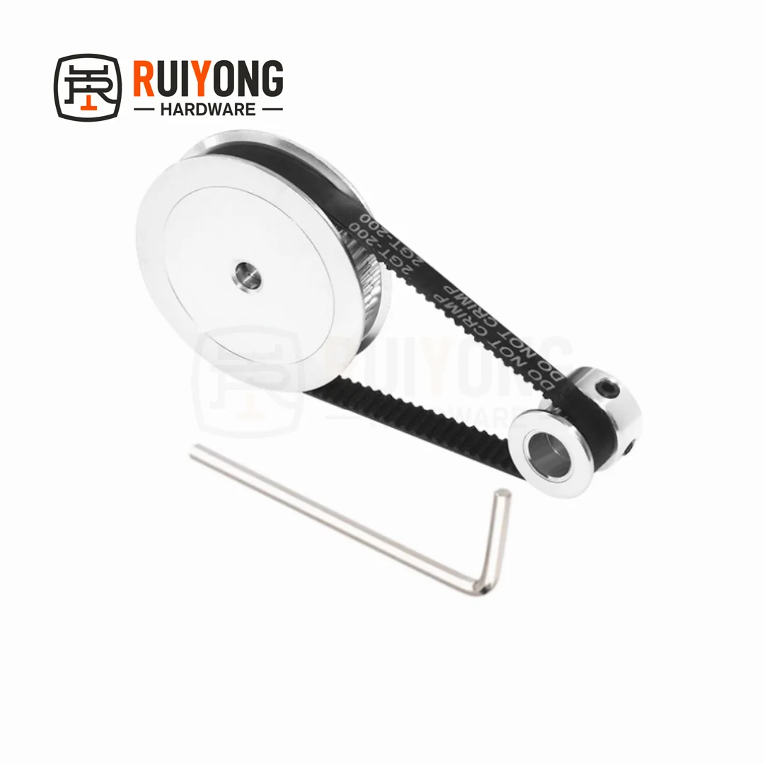 2GT Timing pulley set 2:1 reduction ratio transmission component 32T 16Teeth Belt Width 10mm  Bore 3~10mm GT2 Pulley Belt Kit