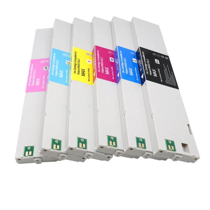 440ML ECO-SOL MAX Eco-solvent ink Cartridge Compatible for Roland RS-640 RS-540 xc-540 VS-640 VS-540 VS-420 VS-300 Printer ESL3