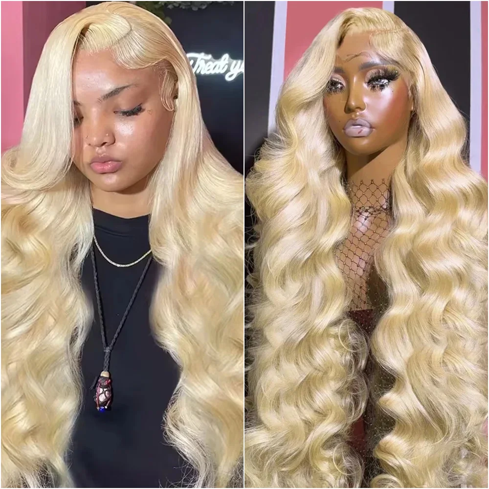 

Парик с прозрачной HD-основой 13x6, 220% плотность, волнистый, блонд 613, бразильские волосы, 100% натуральные человеческие волосы, для женщин