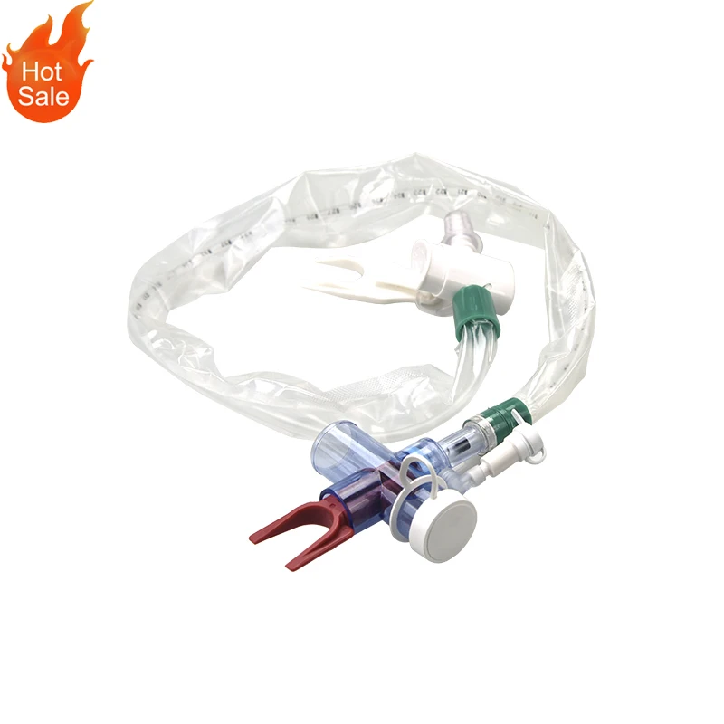 Closed Suction System for tracheostomy endotracheal suctioning 72 hours closed suction catheter 12Fr 14Fr