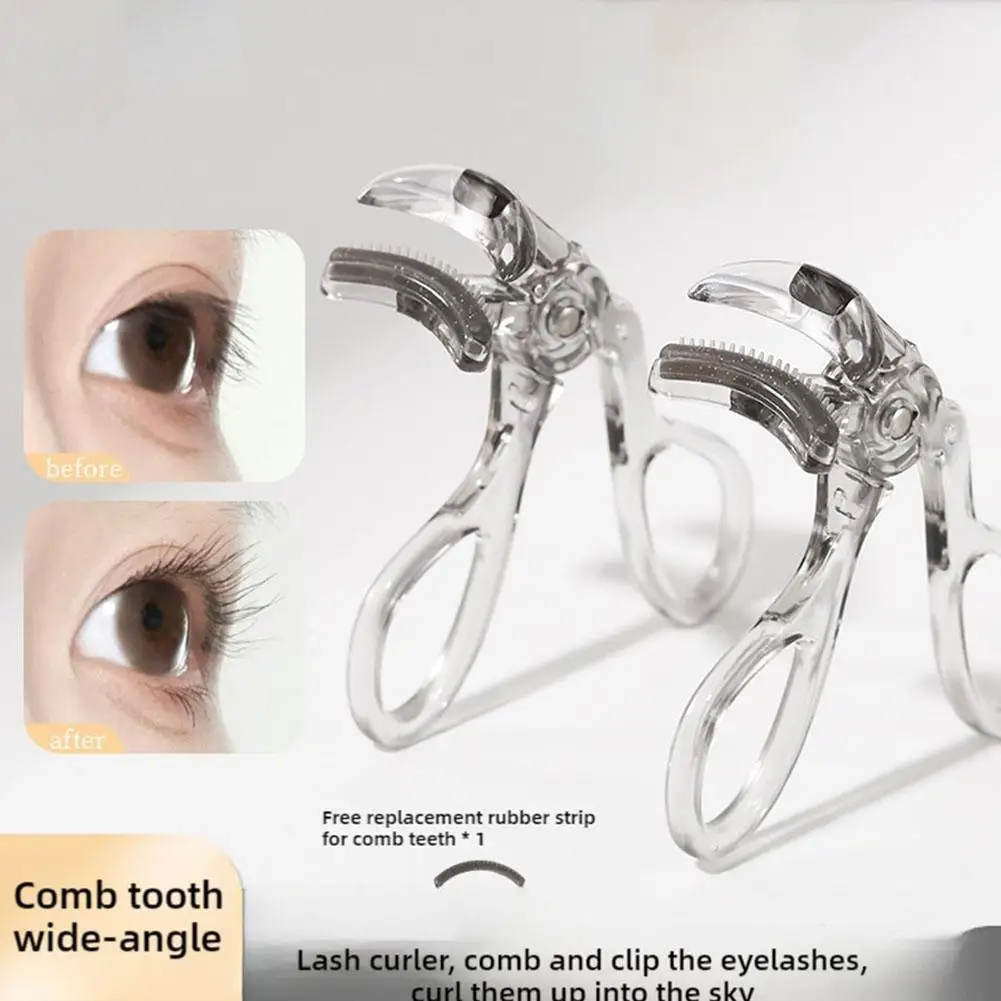 Wide-Angle Partial Eyelash Curler Portable One-Clip Curling Comb Tooth Lashes Curler Easy To Operate Styling