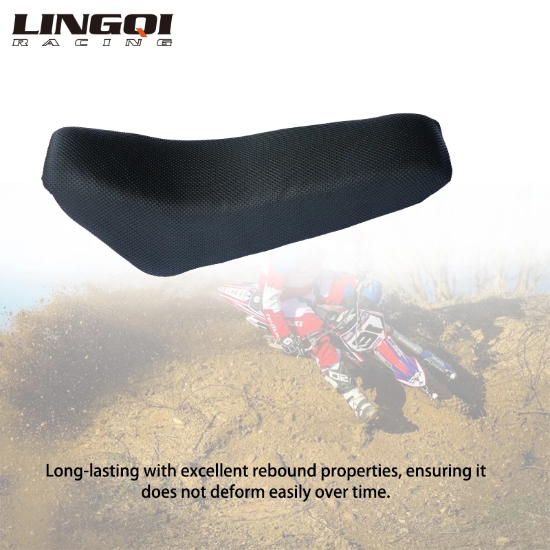 LINGQI RACING Anti-slip Leather Parts Rear Seat Cushion For Small Apollo Mini Moto Orion Kids Dirt Pit Bike 47cc 49cc 50cc