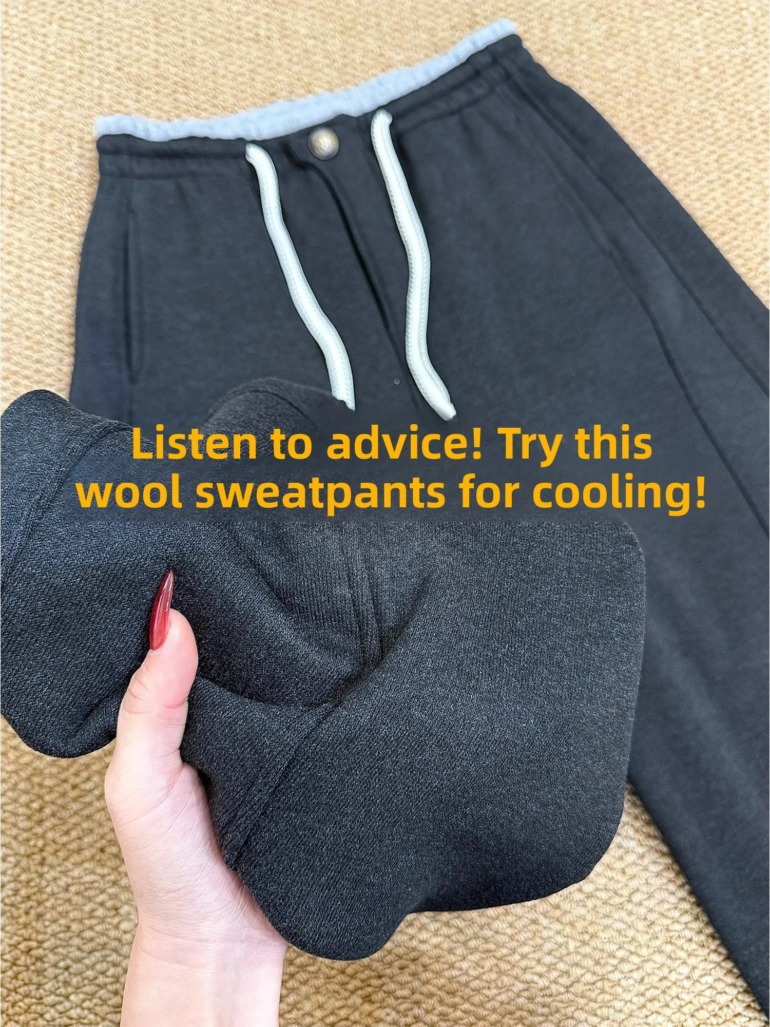 

Зимние утепленные шерстяные спортивные брюки для женщин, с высокой талией, прямые, однотонные, в корейском стиле, теплые, повседневные