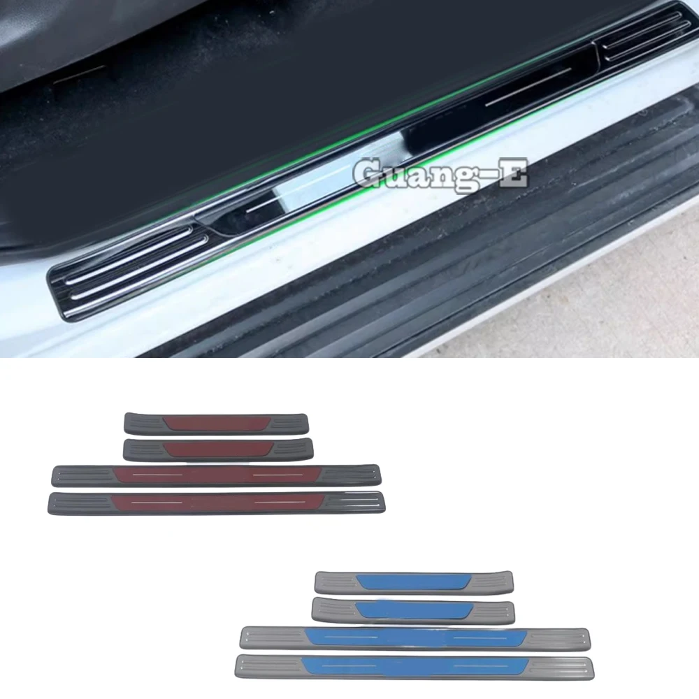 

For Isuzu D-MAX DMAX 2021 2022 2023 2024 Stainless Steel Pedal External Door Sill Guards Threshold Scuff Plate Cover Accessories