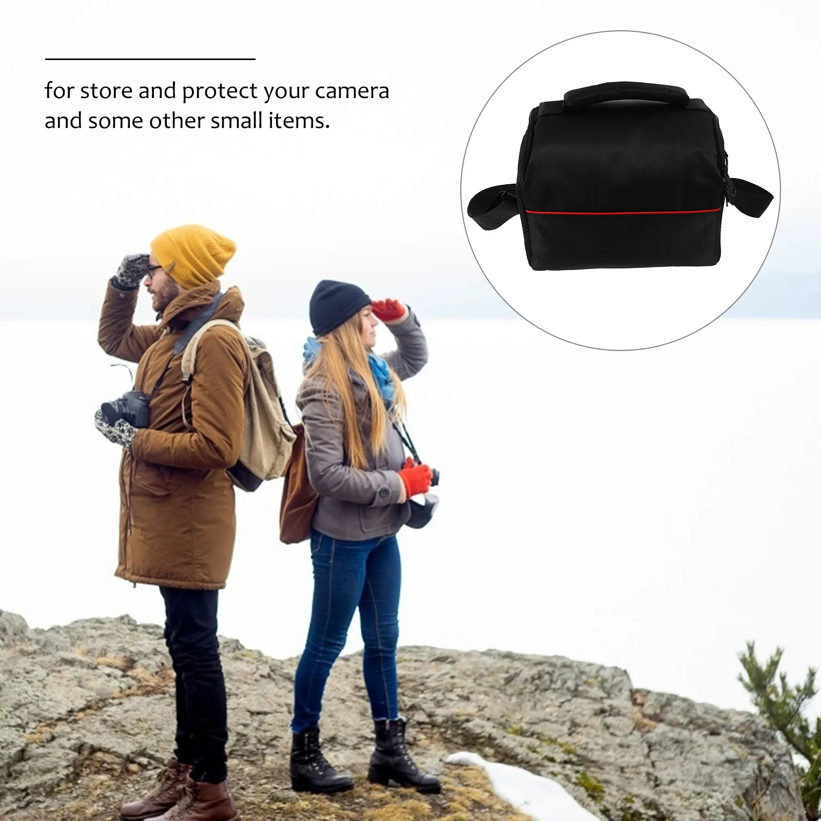 

1PC DSLR Storage Bag Digital Camera Bag Single Shoulder Bag Outdoor Camera Holder for Women Men Students