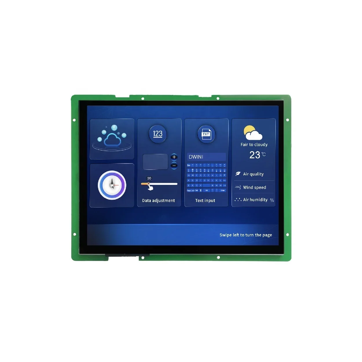 

2026 Based on T5L ASIC 10.4 Inch 1024xRGBx768 16.7M Colors DGUS II system Support Video play Music play USB camera screen