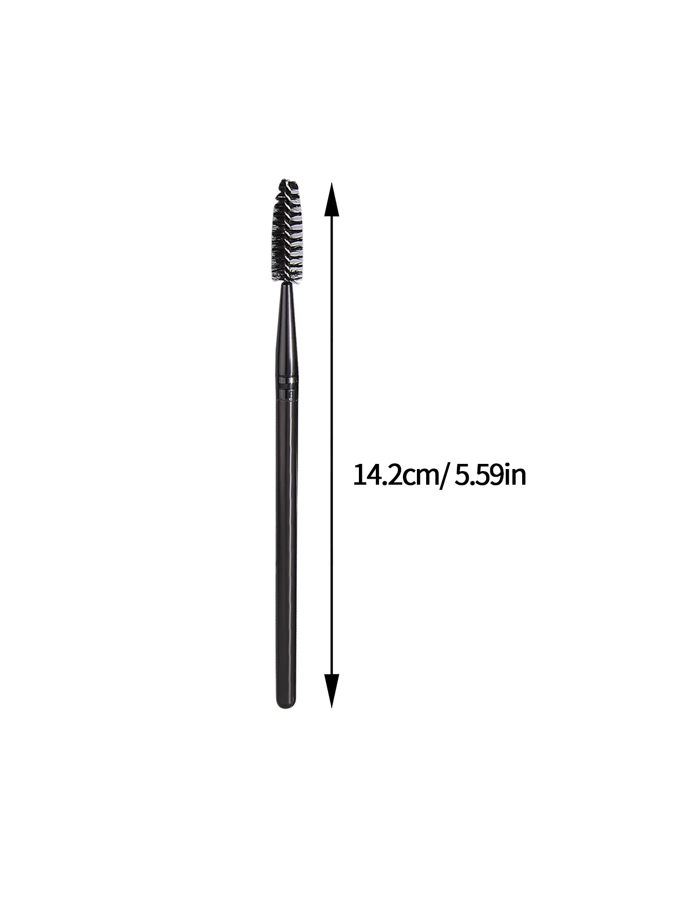 6 قطع/10 قطع/25 قطعة فرشاة ماسكارا حلزونية سوداء كبيرة الحجم، فرشاة حواجب وأدوات فرشاة مكياج عيون متعددة الوظائف #6