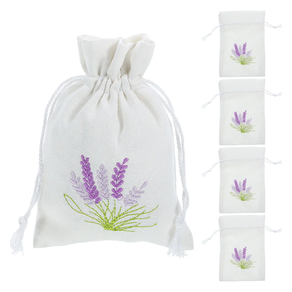 

5 Pcs Mini Burlap Lavender Bag Package Bags Empty Perfume Sachet Pendant Packaging