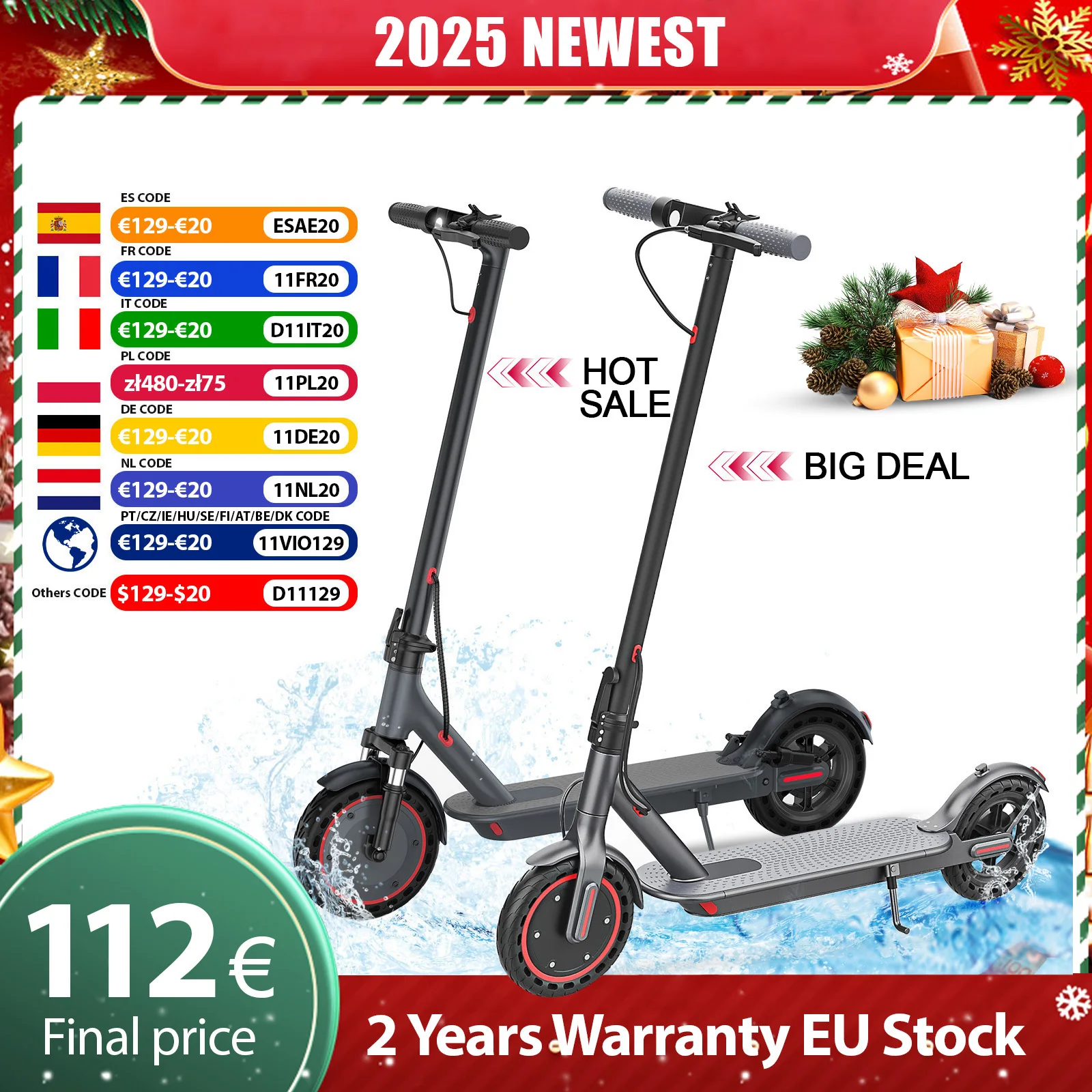 JUICEASE 2025 Vollgummi-Reifen Elektroroller 8,5/10 Zoll 25/35KM Reichweite Wasserdichter E-Scooter Bemerkenswerte Höchstgeschwindigkeit Elektroroller