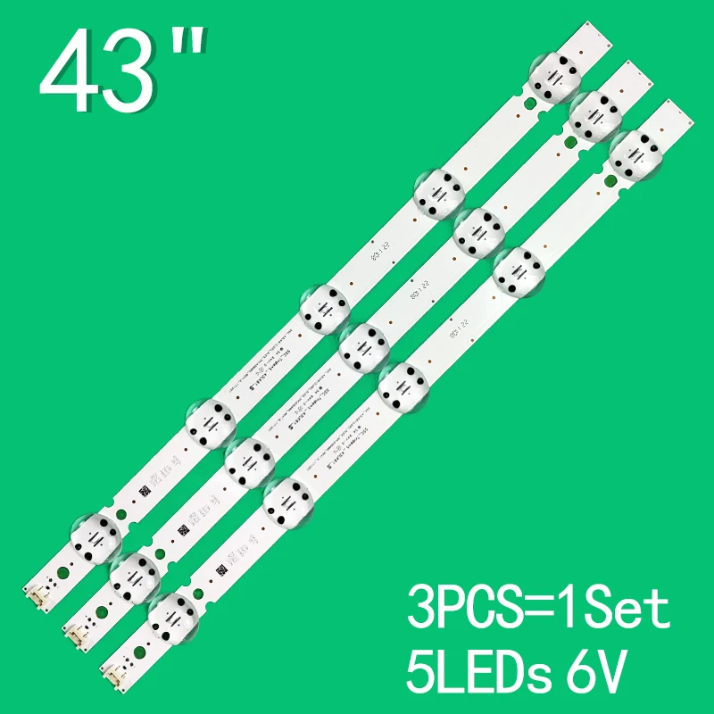 LED Backlight strip 5 Lamp For 43