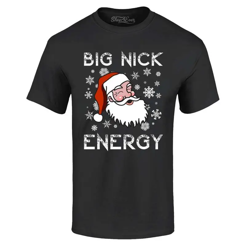 تي شيرت Big Nick Energy مضحك سانتا كلوز قمصان عيد الميلاد