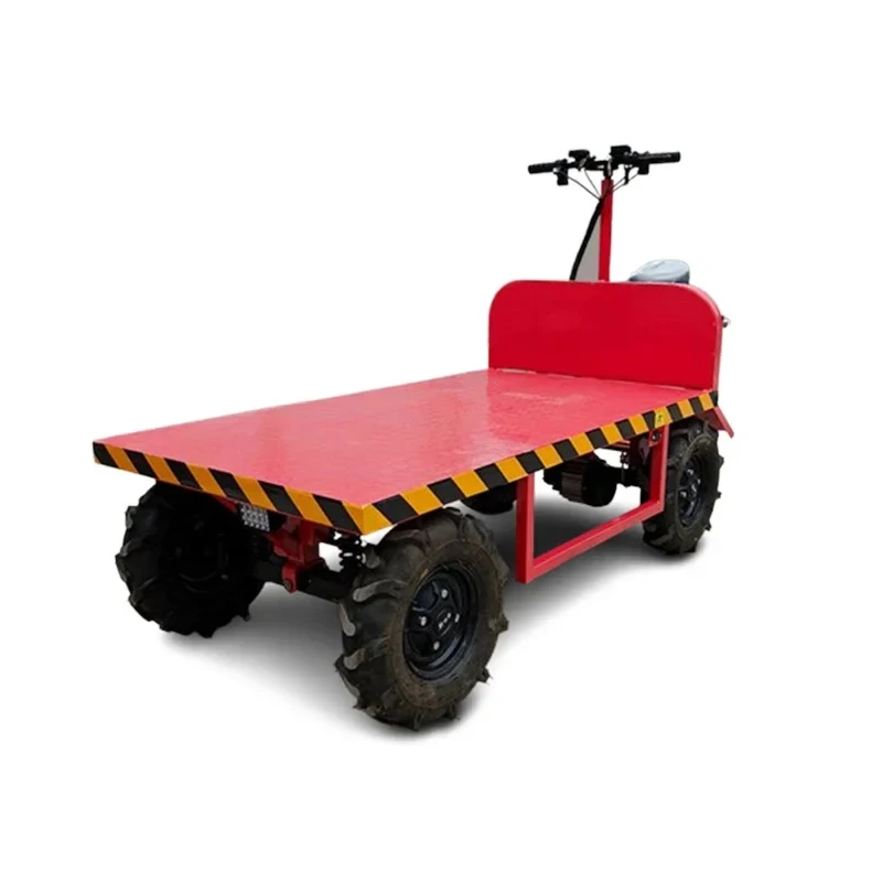 Drive Platform Truck Cargo Flat Transporter Trolley With 4 Wheel Certain Transportation Needs