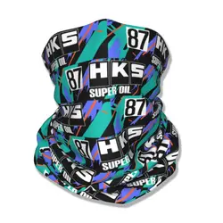 HKS R32 GT-R Bandana scaldacollo stampato sciarpa avvolgente fascia calda escursionismo Unisex adulto lavabile