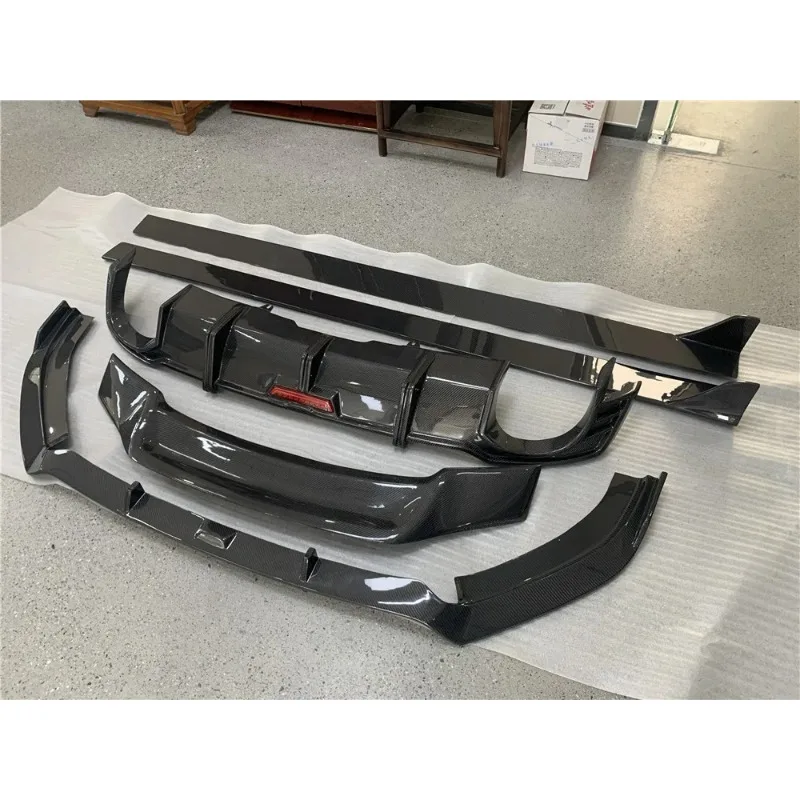 RS5 B9 Car Carbon Fiber Front Lip, Side Skirt, Rear Diffuser, Spoiler 2017-2019