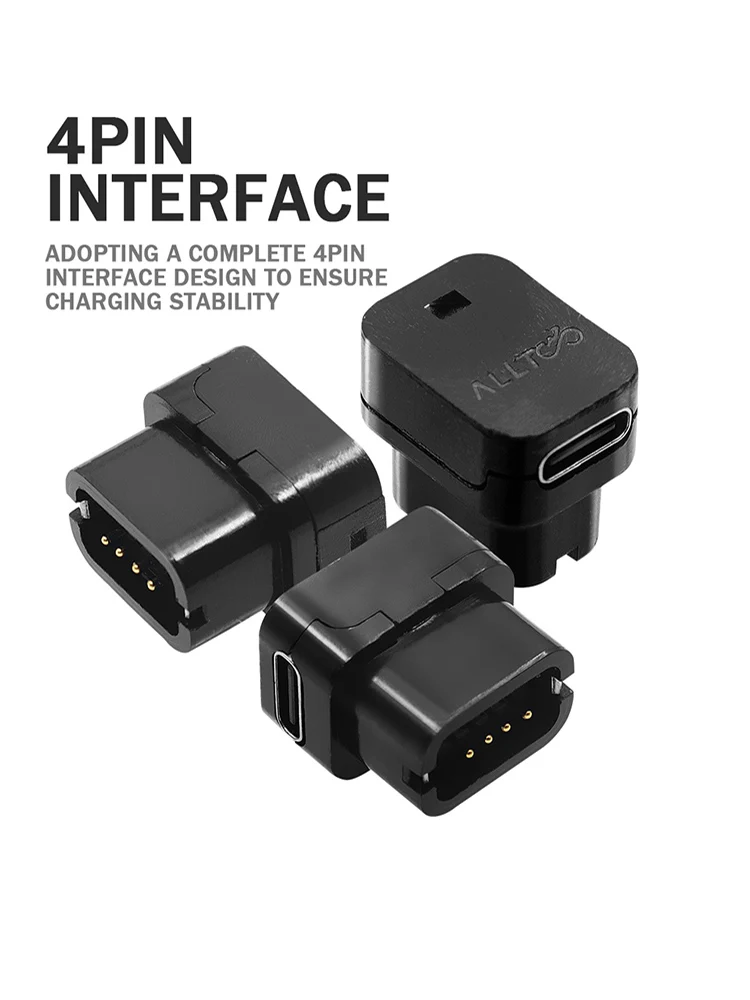 AliExpress ALLTOO 1pcs Di2 Charger Adapter With Portable Braided rope data cable 4-Pin To Type-C For SHIMANO EW-EC300 R9270 9250 8170 8150 7170