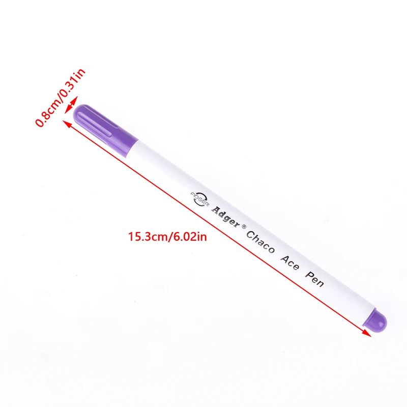 1PC Chalk Stitch Soluble Markers Cross Stitch Fabric Marking Cutting DIY Grommet Pencil Sewing Ink Disappearing Hydrolysis Pen